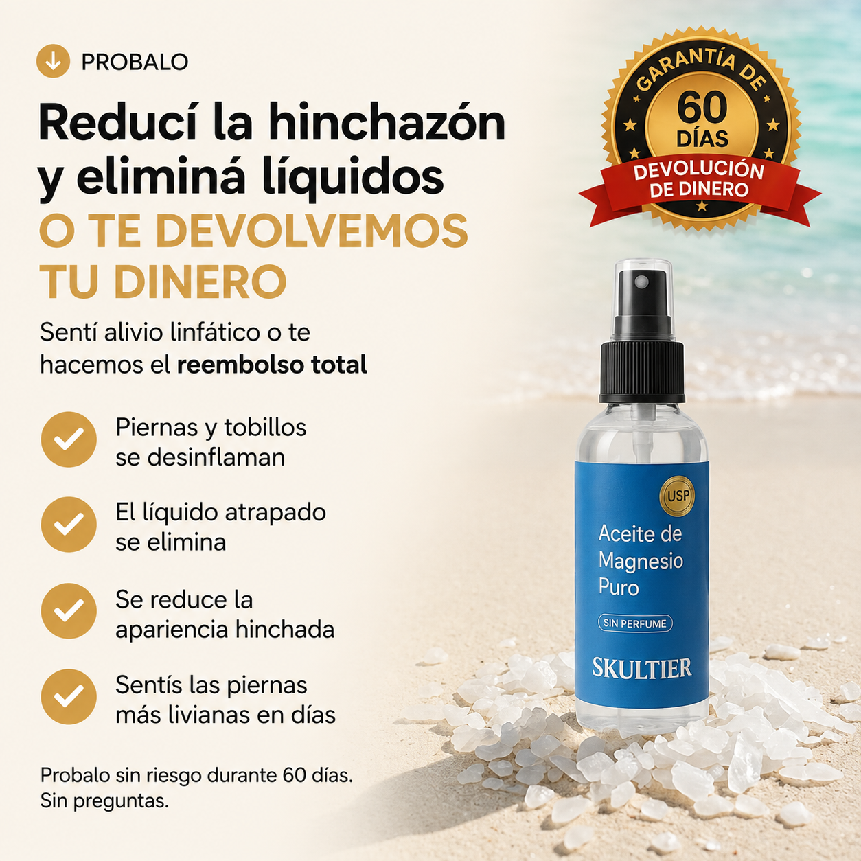 SKULTIER™ – Aceite en Spray para Drenaje Linfático