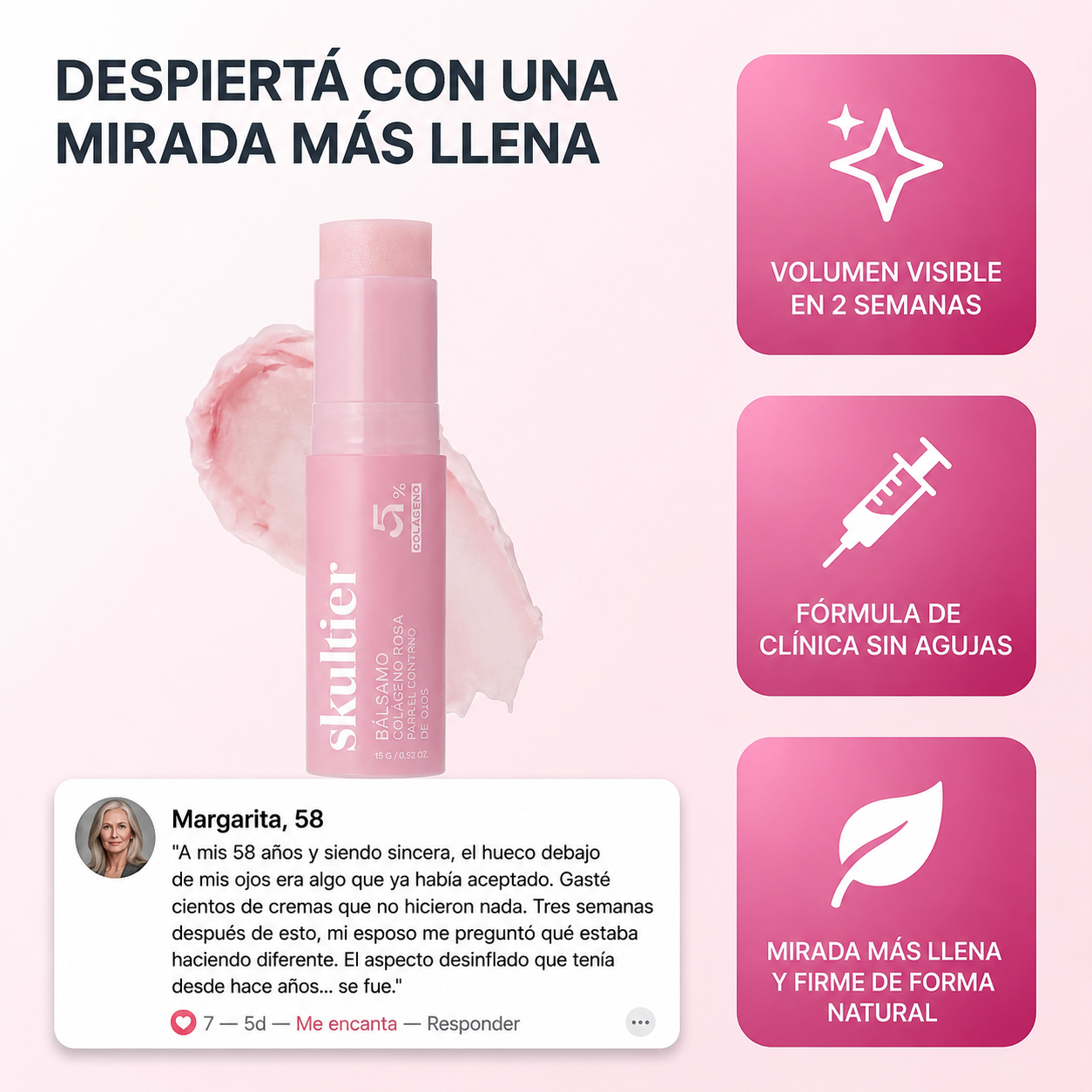 Bálsamo voluminizador con pdrn para las arrugas