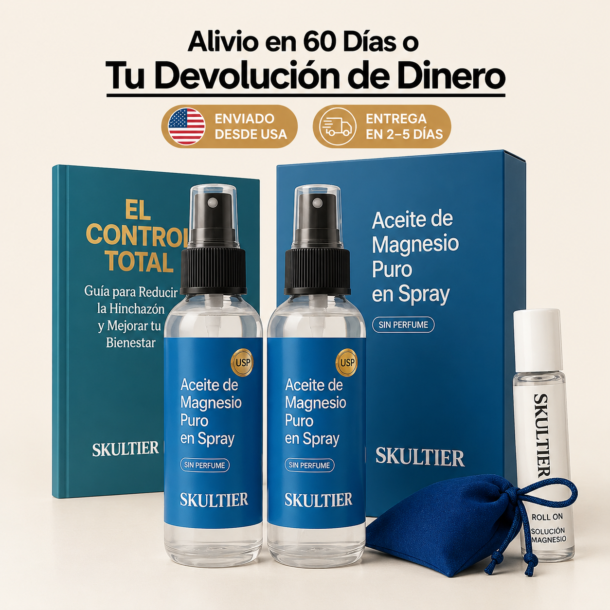SKULTIER™ – Aceite en Spray para Drenaje Linfático