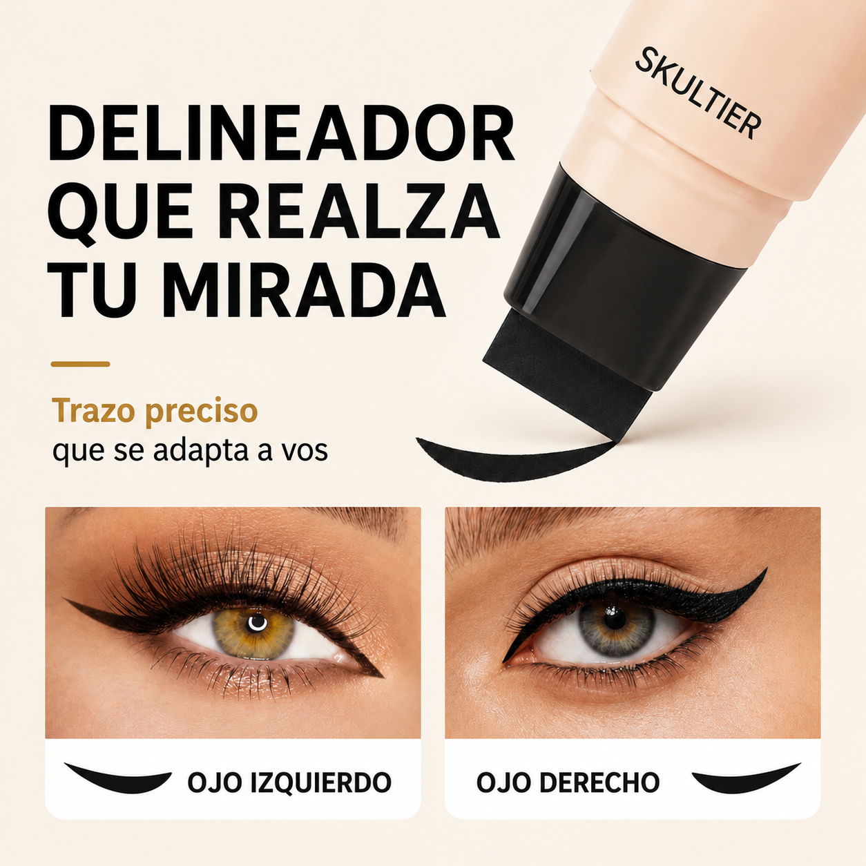 Skultier — Delineador coreano de doble ala giratoria