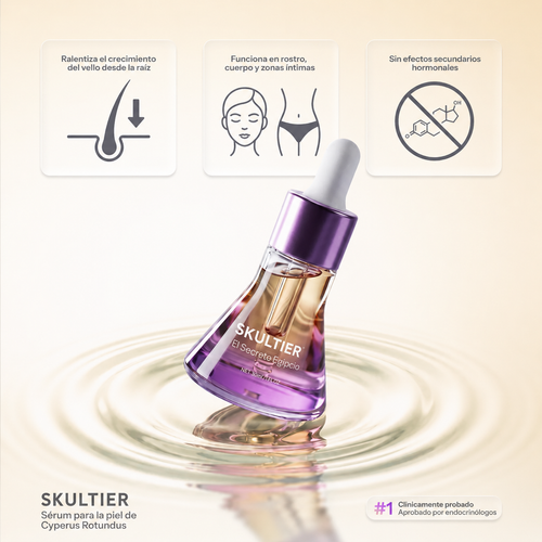 Skultier-Serum de formula Egipcia para Eliminar el Vello