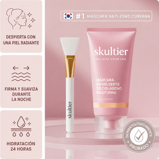 Skultier-Mascarilla nocturna de colágeno