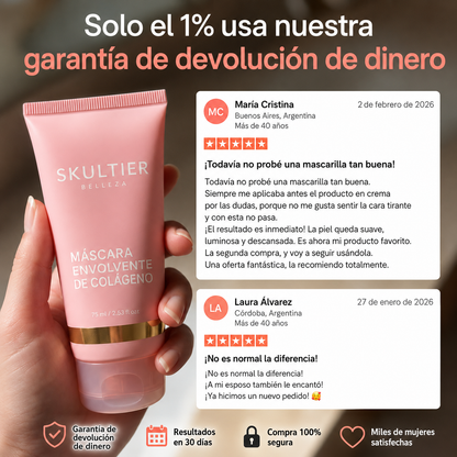 Skultier-Mascarilla nocturna de colágeno