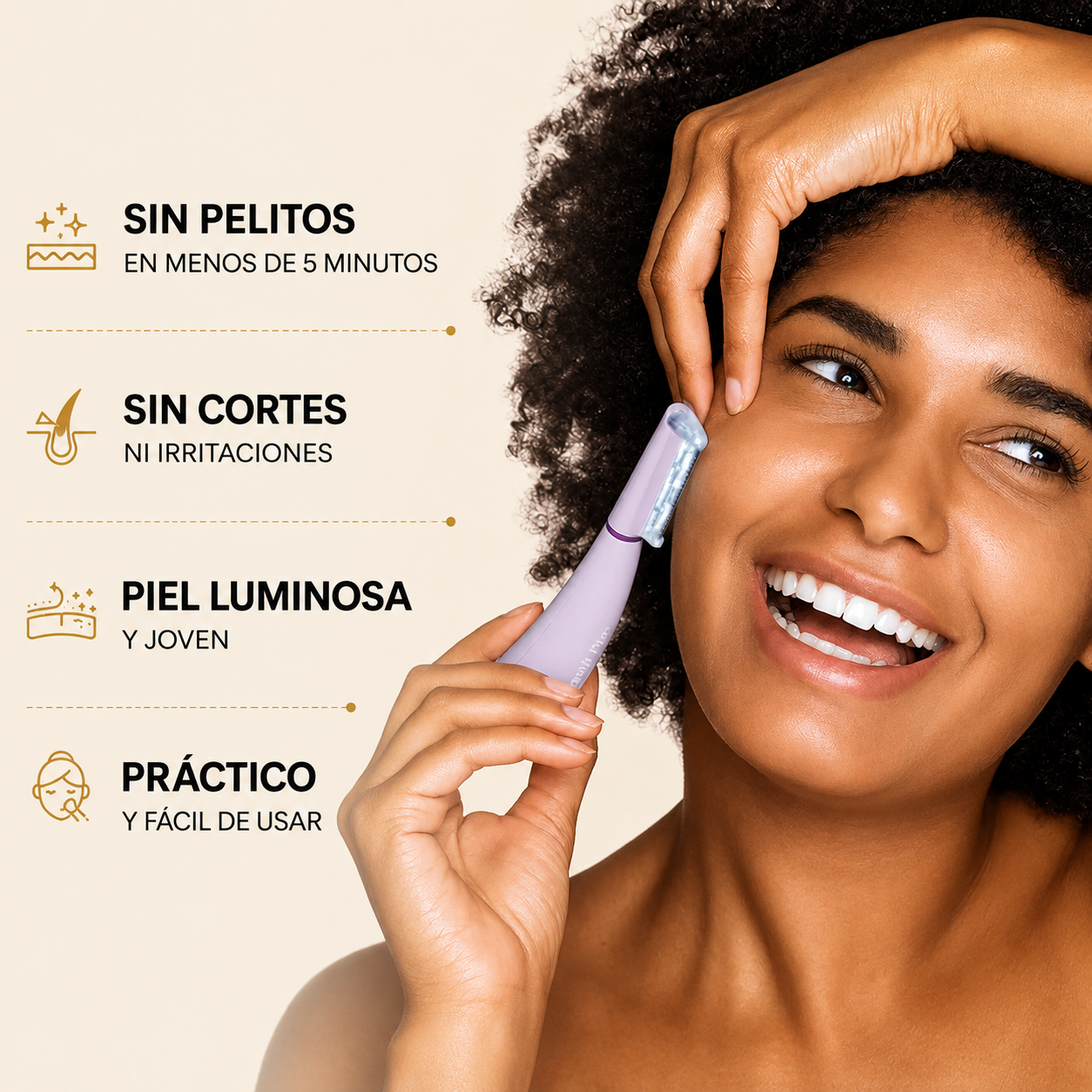 Pulidor facial sonico- La mejor herramienta de dermaplaning de el mercado
