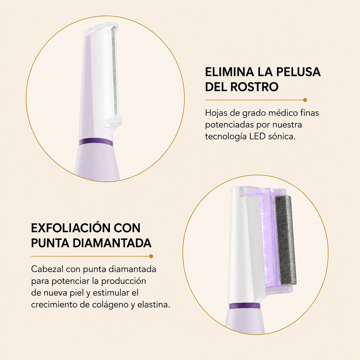 Pulidor facial sonico- La mejor herramienta de dermaplaning de el mercado