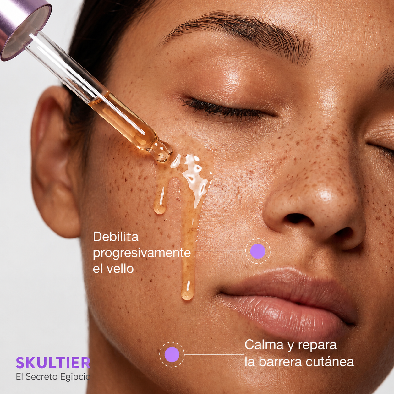 Skultier-Serum de formula Egipcia para Eliminar el Vello